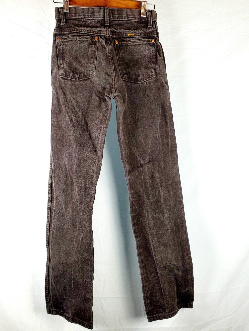 Vintage Wrangler 16 Slim Black Straight Leg Jean - Picture 4 of 9